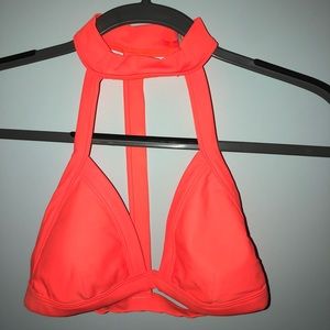 Forever 21 neon orange bikini top